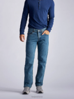 Lee Men 100% Cotton Regular Fit Straight Leg Jeans Wylie Clothing 480T504 - Image 3