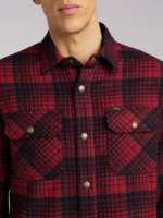 Lee Men 101 Plaid Wool Overshirt Salsa Clothing 480T927 - Image 4