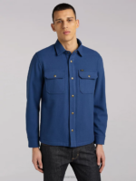 Lee Men 101 Wool Overshirt Lake Blue Clothing 480T930