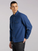 Lee Men 101 Wool Overshirt Lake Blue Clothing 480T930 - Image 3