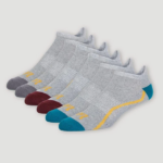 Lee Men 6-Pack No Show Tab Sock Heather Grey Accessory 480T1170