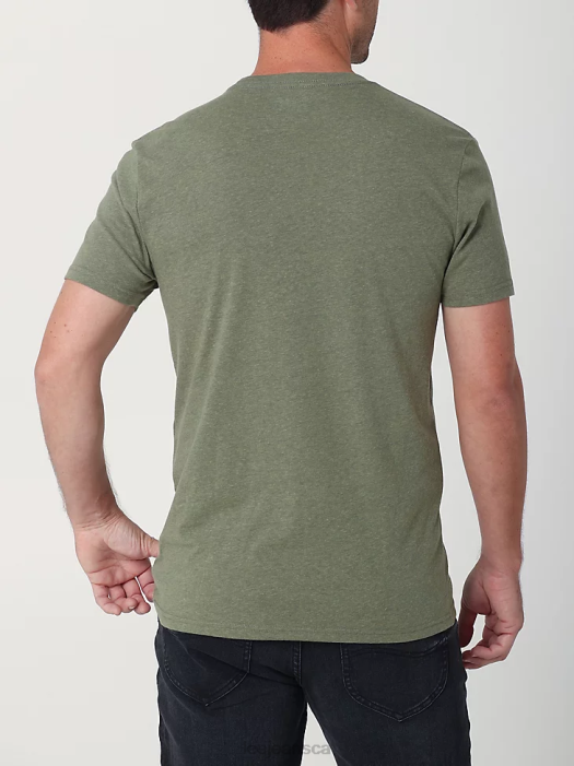 Lee Men Aint No Saint Graphic Tee Sage Heather Clothing 480T866 - Image 2