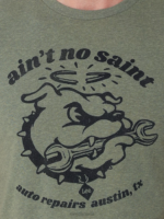 Lee Men Aint No Saint Graphic Tee Sage Heather Clothing 480T866 - Image 3