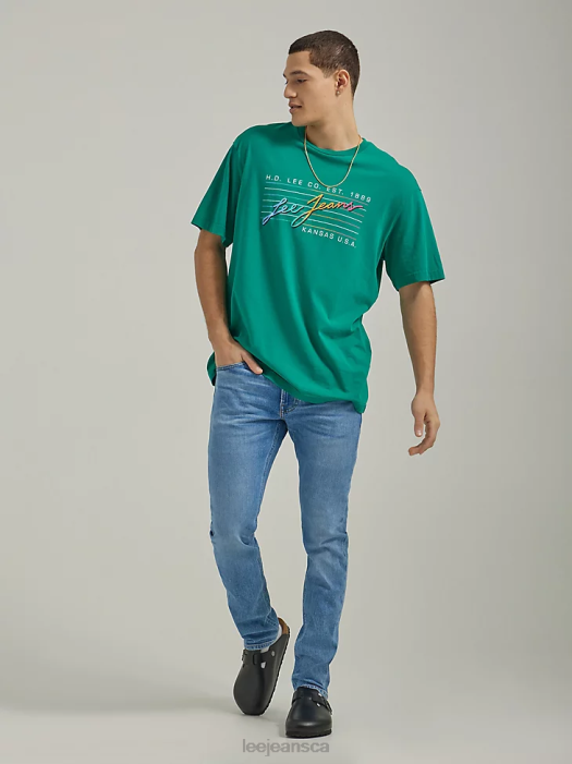 Lee Men European Collection Luke Slim Tapered Jean Working Man Worn Clothing 480T670 - Image 1