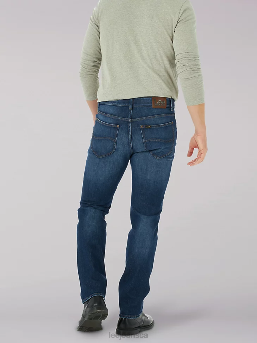 Lee Men Extreme Motion 4-Way Stretch Slim Straight Jean Royal Pain Clothing 480T632 - Image 2