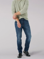 Lee Men Extreme Motion 4-Way Stretch Slim Straight Jean Royal Pain Clothing 480T632