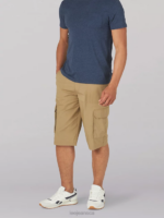 Lee Men Extreme Motion Cameron Relaxed Fit Cargo Short KC Khaki Clothing 480T977