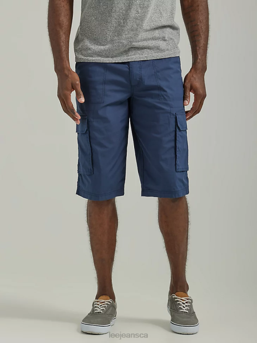 Lee Men Extreme Motion Cameron Relaxed Fit Cargo Short Navy Clothing 480T979 - Image 1