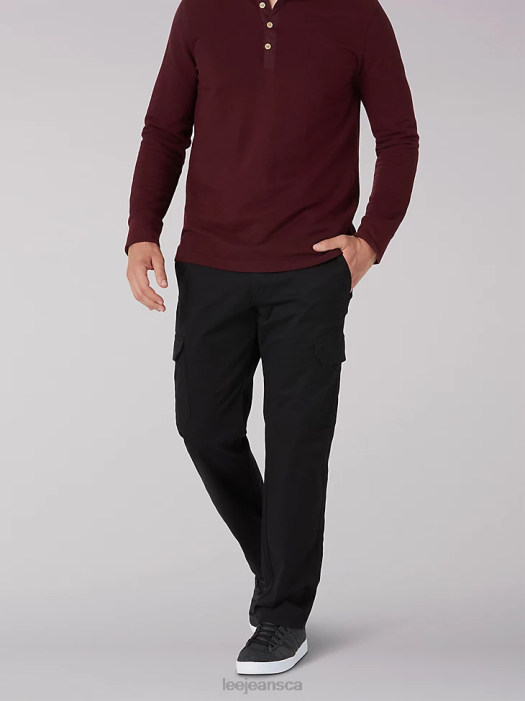 Lee Men Extreme Motion Cargo Twill Pant Buddy Black Clothing 480T812 - Image 1