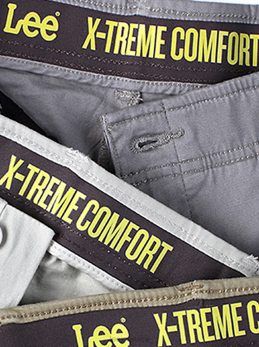 Lee Men Extreme Motion Khaki Pant (Big & Tall) Black Clothing 480T767 - Image 4