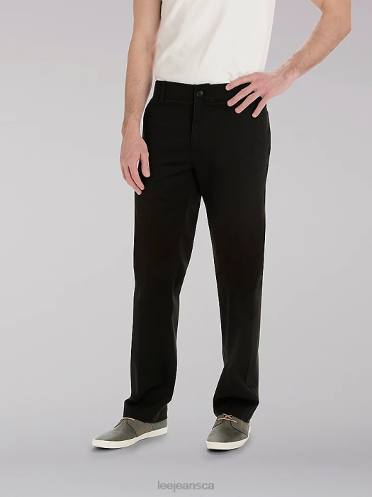 Lee Men Extreme Motion Khaki Pant (Big & Tall) Black Clothing 480T767 - Image 1