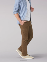 Lee Men Extreme Motion Relaxed Fit Cargo Pant Teak Clothing 480T827 - Image 3