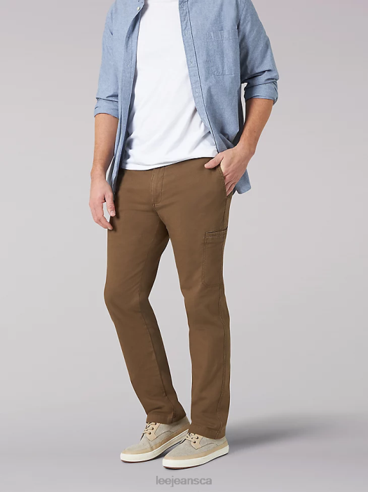 Lee Men Extreme Motion Relaxed Fit Cargo Pant Teak Clothing 480T827 - Image 1