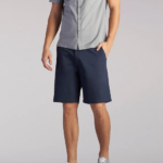Lee Men Extreme Motion Short Iron Plaid Clothing 480T1084