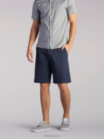 Lee Men Extreme Motion Short Iron Plaid Clothing 480T1084