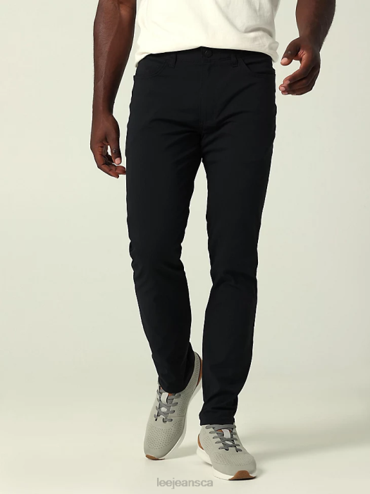 Lee Men Extreme Motion Slim Fit Synthetic Pant Black Clothing 480T710 - Image 1