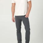 Lee Men Extreme Motion Slim Fit Synthetic Pant Charcoal Clothing 480T711