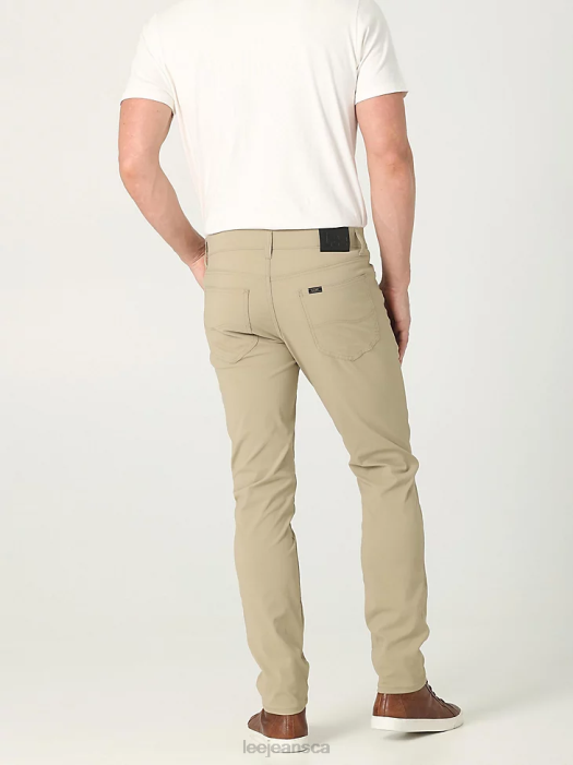 Lee Men Extreme Motion Slim Fit Synthetic Pant Kansas Khaki Clothing 480T705 - Image 2