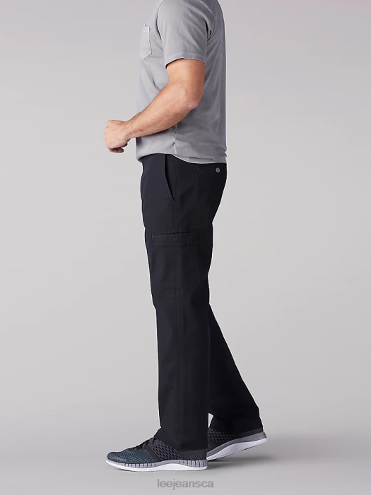 Lee Men Extreme Motion Straight Fit Cargo Pant Black Clothing 480T821 - Image 3
