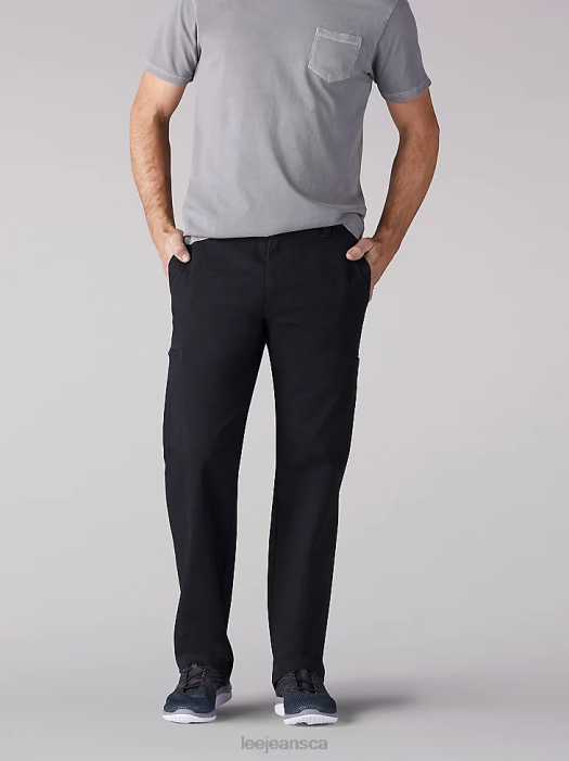 Lee Men Extreme Motion Straight Fit Cargo Pant Black Clothing 480T821 - Image 1