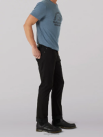 Lee Men Extreme Motion Super Soft Straight Fit Twill Jean Union-Alls Black Clothing 480T642 - Image 3