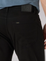 Lee Men Extreme Motion Super Soft Straight Fit Twill Jean Union-Alls Black Clothing 480T642 - Image 4
