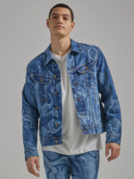 Lee Men Heritage Boxy Trucker Jacket Marble Clothing 480T1121
