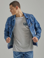 Lee Men Heritage Boxy Trucker Jacket Marble Clothing 480T1121 - Image 6
