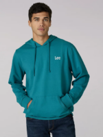 Lee Men Heritage Graphic Crafted With Purpose Hoodie Midway Teal Clothing 480T957