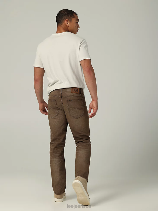 Lee Men Heritage Regular Straight Jean Brown Clothing 480T623 - Image 2