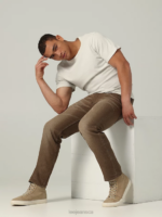 Lee Men Heritage Regular Straight Jean Brown Clothing 480T623 - Image 4