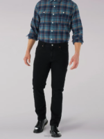 Lee Men Legendary Regular Tapered Jean Overdye Black Clothing 480T675