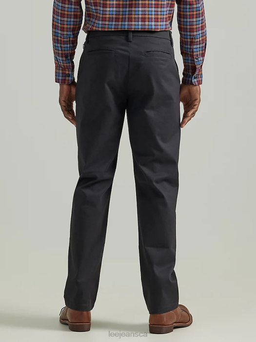 Lee Men Legendary Relaxed Straight Flat Front Pant Black Clothing 480T712 - Image 3