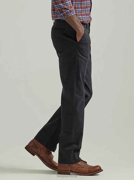 Lee Men Legendary Relaxed Straight Flat Front Pant Black Clothing 480T712 - Image 4