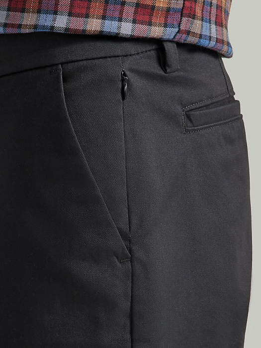Lee Men Legendary Relaxed Straight Flat Front Pant Black Clothing 480T712 - Image 5