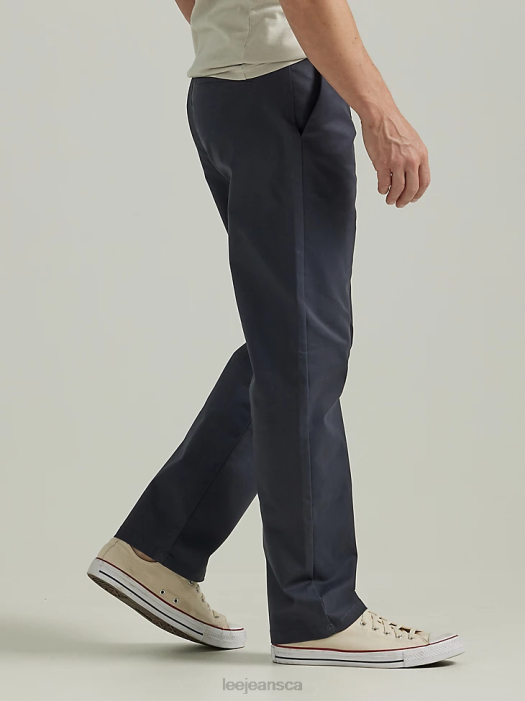 Lee Men Legendary Relaxed Straight Flat Front Pant Navy Clothing 480T715 - Image 4