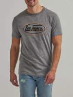 Lee Men Oval Jeans Graphic Tee Graphite Heather Clothing 480T877