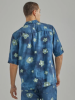 Lee Men Oversized Floral Resort Shirt Rivet Navy Floral Clothing 480T894 - Image 2