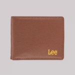Lee Men Pebble Bifold Wallet 2-Piece Set Cognac Accessory 480T1160