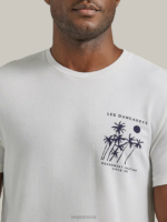 Lee Men Permanent Vacation Graphic Tee Marshmallow Clothing 480T855 - Image 3