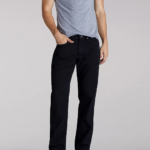 Lee Men Premium Select Regular Straight Leg Jeans Double Black Clothing 480T629