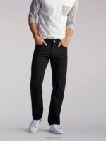 Lee Men Regular Fit Straight Leg Jean (Big&Tall) Double Black Clothing 480T577