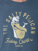 Lee Men Salty Pelican Graphic Tee Midnight Navy Clothing 480T846 - Image 3