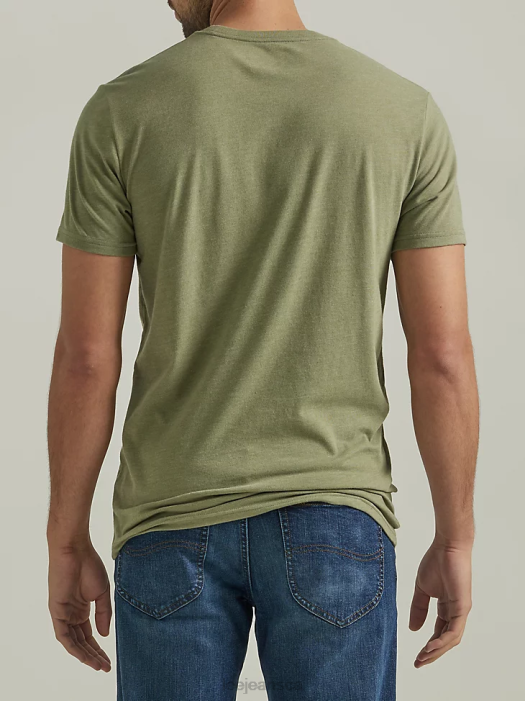 Lee Men Shining Hill Graphic Tee Deep Lichen Green Clothing 480T842 - Image 2