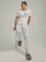 Lee Men Striped Denim Carpenter Jean Stripe Mix Clothing 480T646 - Image 4