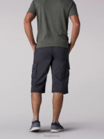 Lee Men SUR Belted Cargo Shorts Anthracite Clothing 480T1020 - Image 2