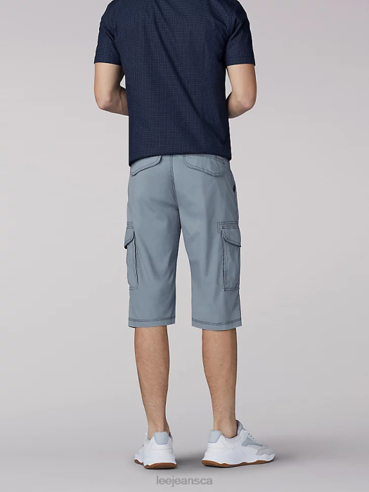 Lee Men SUR Belted Cargo Shorts Storm Grey Clothing 480T1024 - Image 2