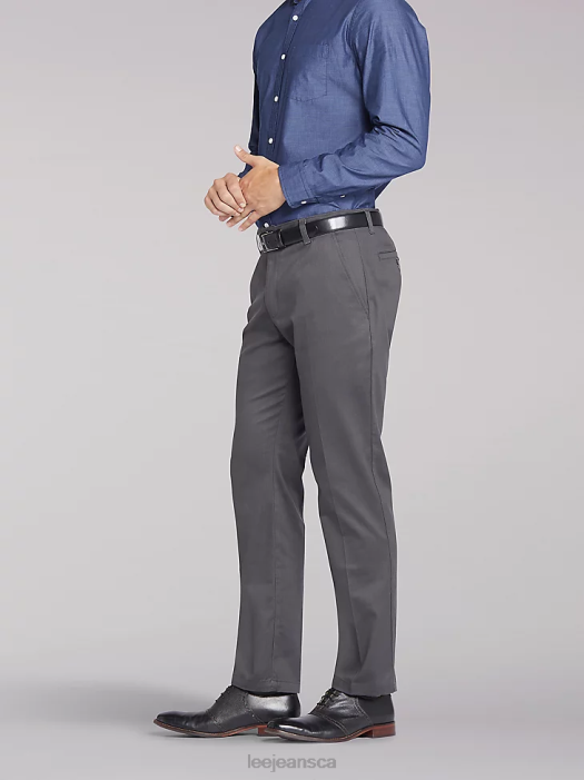 Lee Men Total Freedom Slim Flat Front Pant Charcoal Clothing 480T791 - Image 3