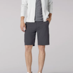 Lee Men Tri-Flex Shorts Dark Grey Clothing 480T1071