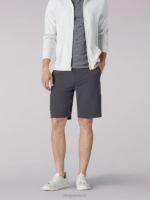 Lee Men Tri-Flex Shorts Dark Grey Clothing 480T1071